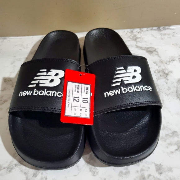 New Balance Other - NWT New balance black slides Men's size 10 women's size 12